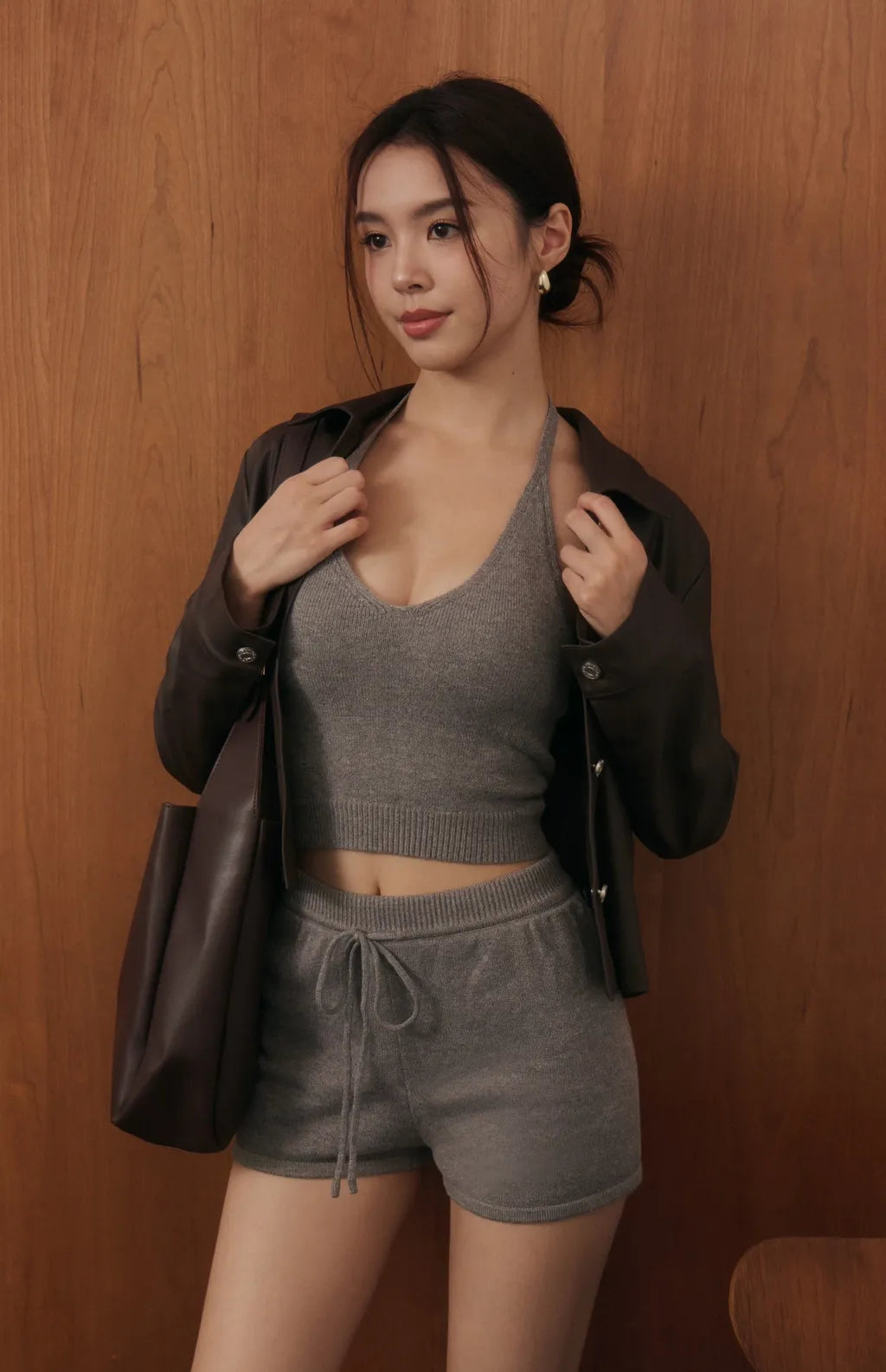 Haze Leather Jacket<br/>霧感皮革外套