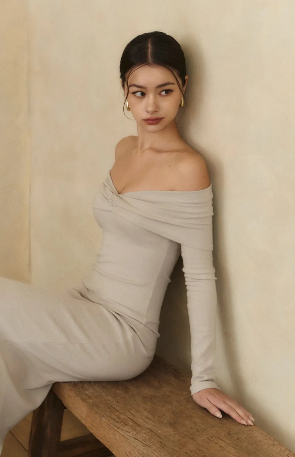 (最後現貨) Off-Shoulder Twist Mermaid Bra Dress<br/>裸肩抓皺魚尾Bra Dress -【XS-M】