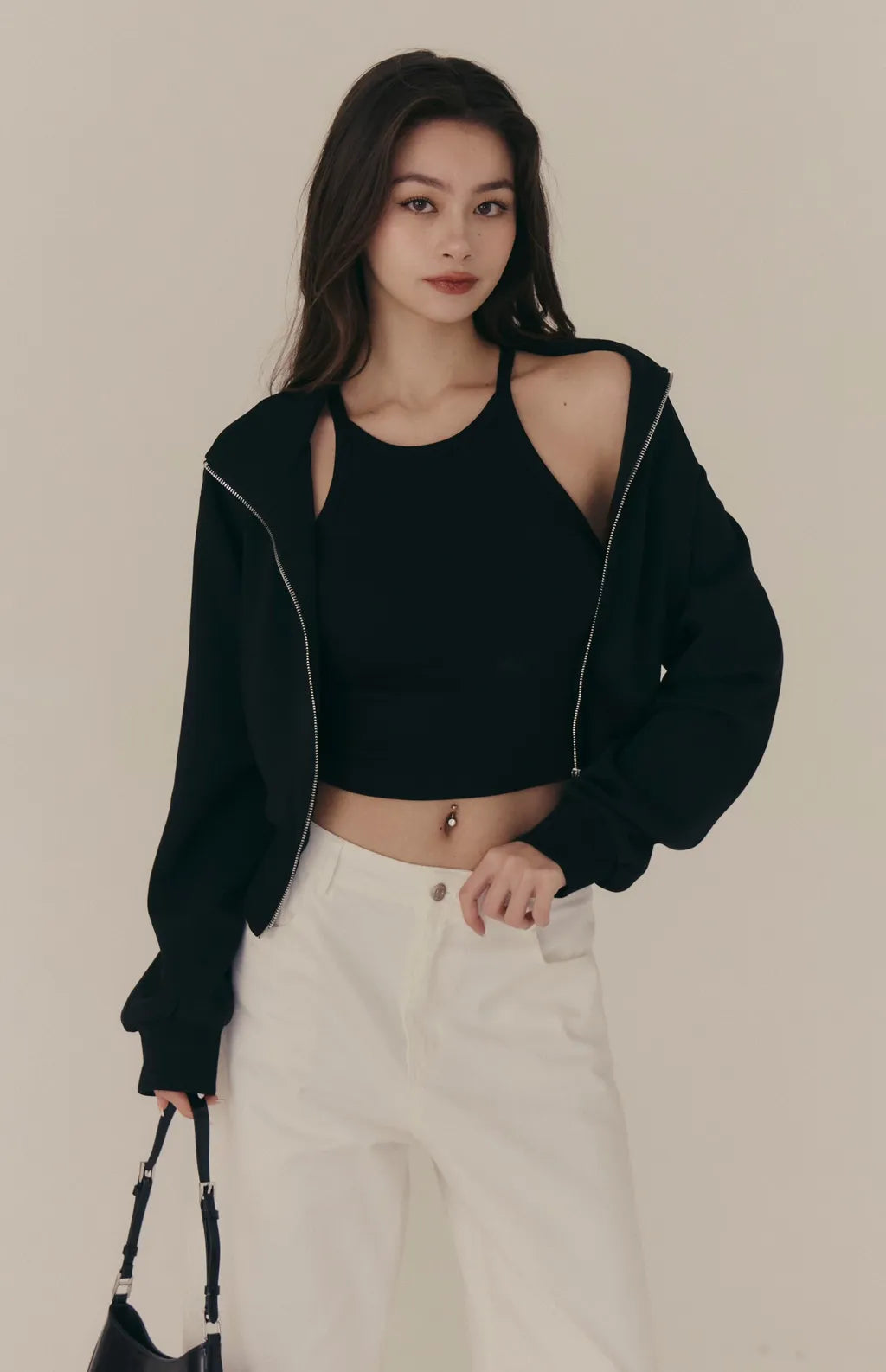 Cloud Stand-Collar Two-Way Zip Jacket<br/>雲感立領雙向拉鍊外套