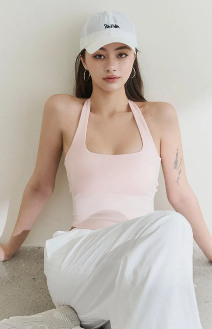 Halter Neck Twist Back Bra Top<br/>繞脖後扭結美背Bra Top