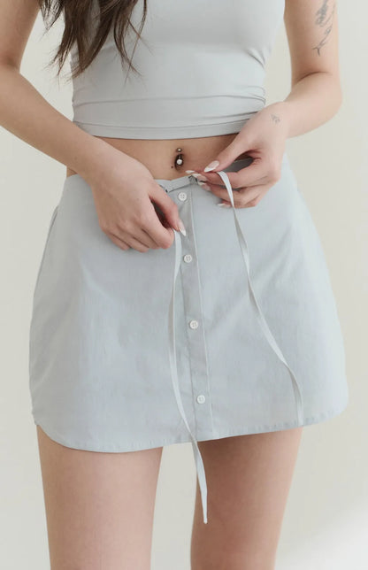 UPF50+ Drawstring A-Line Mini Skort<br/>防曬UPF50+抽繩Ａ字褲裙