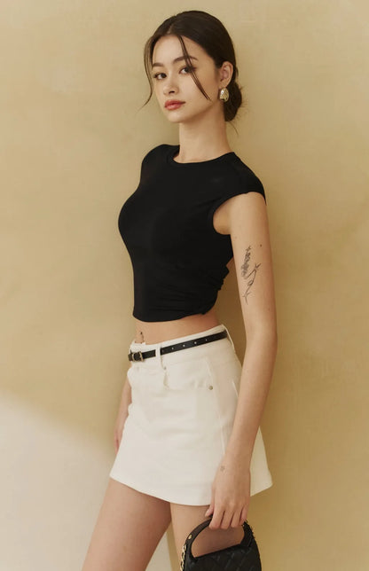 Tencel Twist Back Bra Top<br/>天絲美背後扭結Bra Top