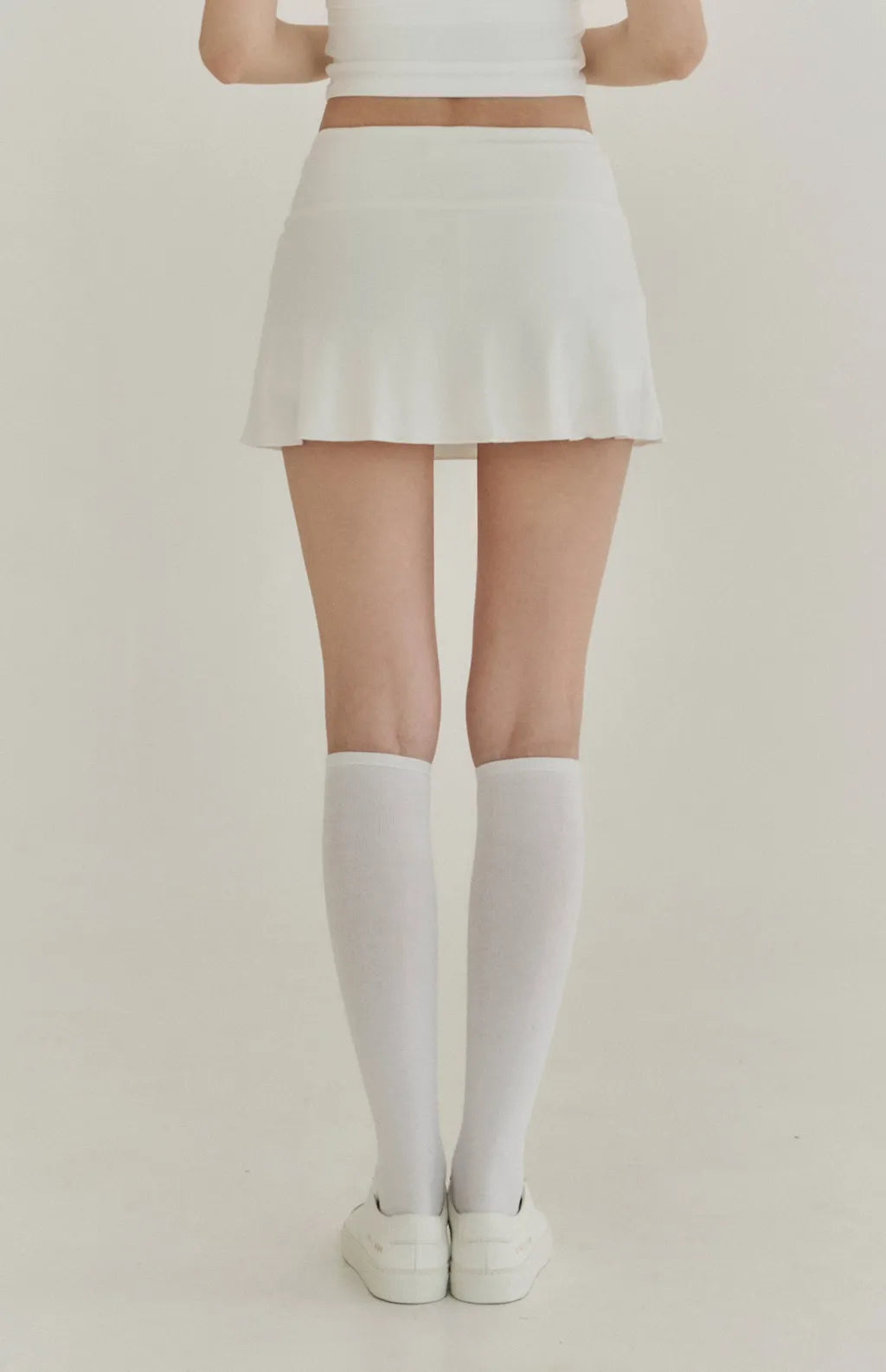 Lyocell Tie-Waist Flared Skort<br/>萊塞爾綁帶傘擺褲裙