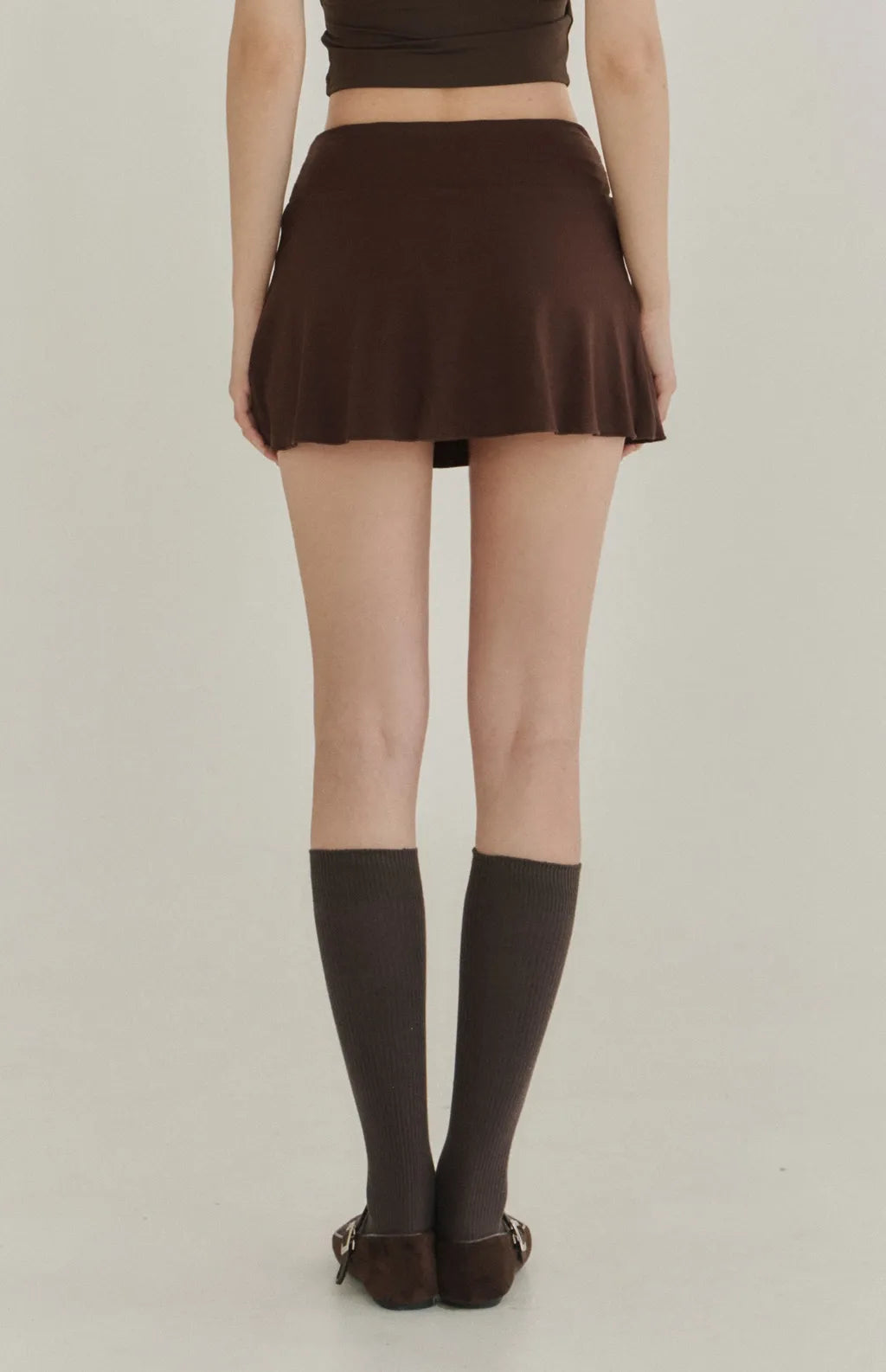 Lyocell Tie-Waist Flared Skort<br/>萊塞爾綁帶傘擺褲裙