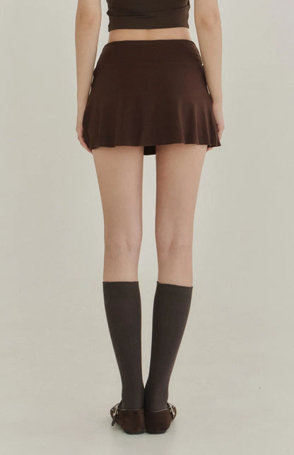Lyocell Tie-Waist Flared Skort<br/>萊塞爾綁帶傘擺褲裙
