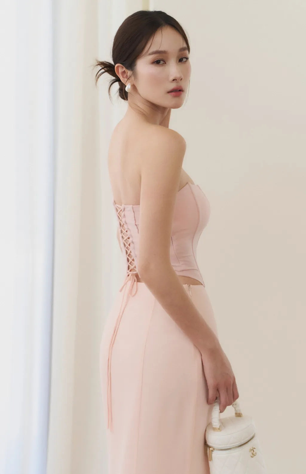 Strapless Boned Corset<br/>法式魚骨束腰平口Bra Top