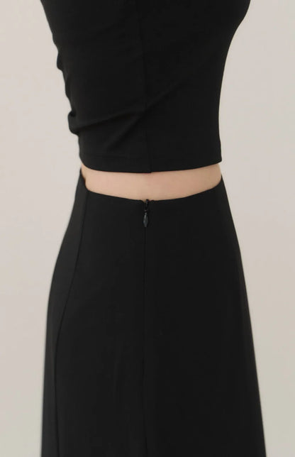Chiffon Fitted Mermaid Maxi Skirt<br/>雪紡修身魚尾裙