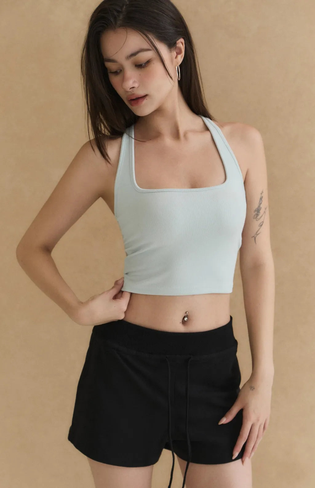 Sheer Lace Racerback Bra Top<br/>透膚蕾絲美背削肩Bra Top