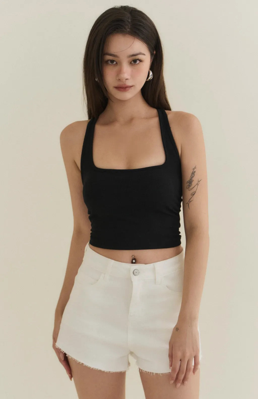 Sheer Lace Racerback Bra Top<br/>透膚蕾絲美背削肩Bra Top