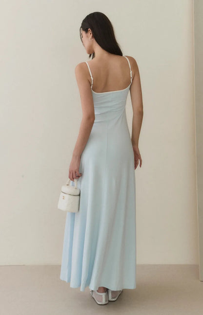 Henley Flared Maxi Bra Dress<br/>美式可開釦傘擺Bra Dress