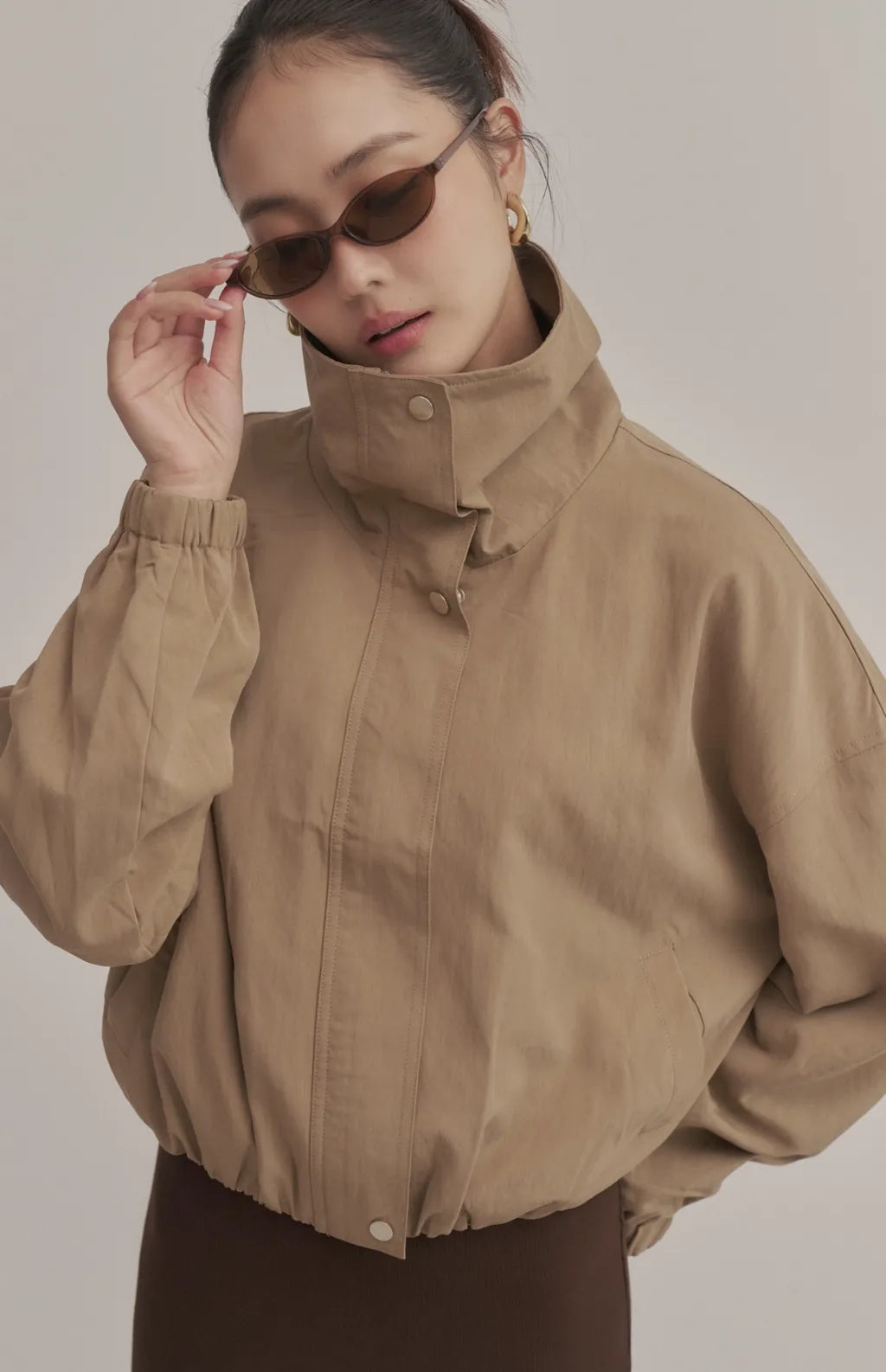 Harrington Funnel-Neck Trench Jacket<br/>哈靈頓立領風衣外套