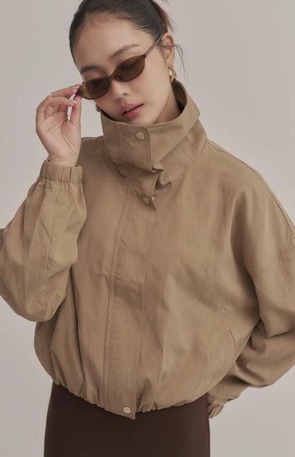 Harrington Funnel-Neck Trench Jacket<br/>哈靈頓立領風衣外套