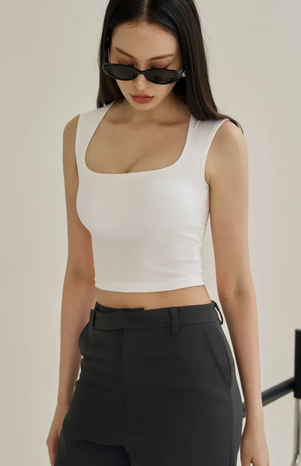 Full Coverage Padded Tank<br/>極簡寬肩遮副乳Bra Top