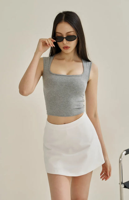 Full Coverage Padded Tank<br/>極簡寬肩遮副乳Bra Top