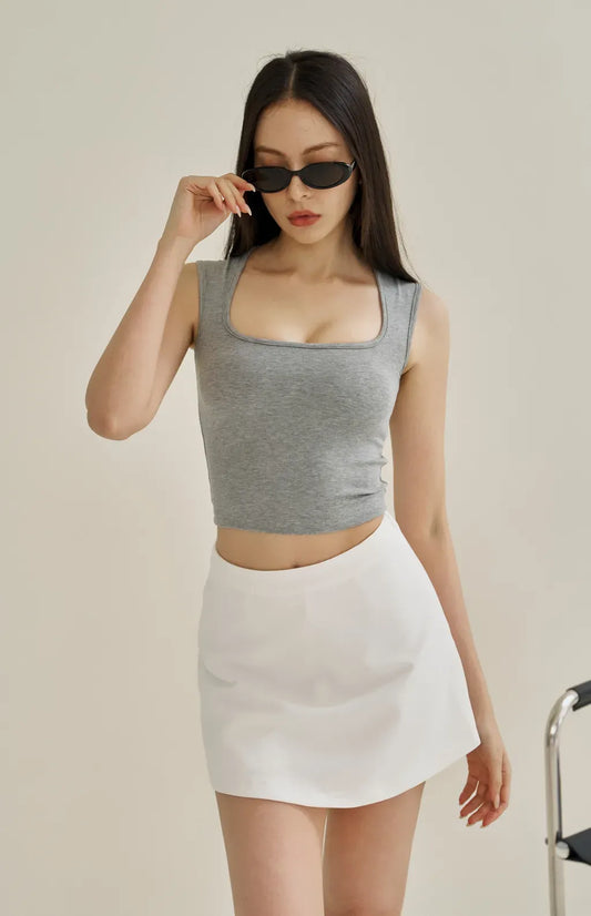 Full Coverage Padded Tank<br/>極簡寬肩遮副乳Bra Top
