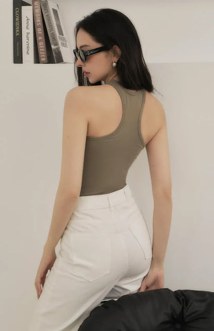 Tencel Halter Y-Back Bra Top<br/>天絲削肩Y字美背Bra Top