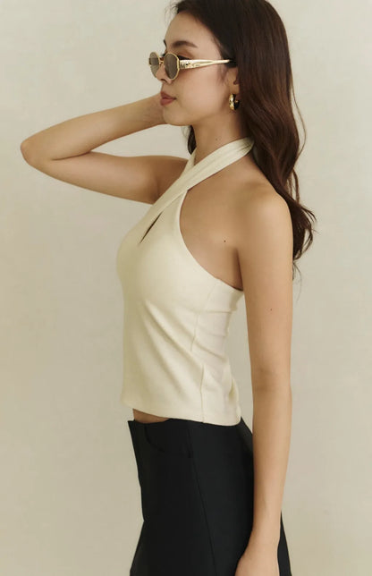 Woolen Multiway Halter Bra Top<br/>毛呢多穿繞頸綁帶Bra Top By Beigy - Milu