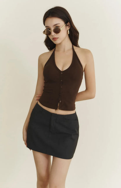 Structured Suit Skirt<br/>都會挺版西裝短褲裙 By Beigy - Milu