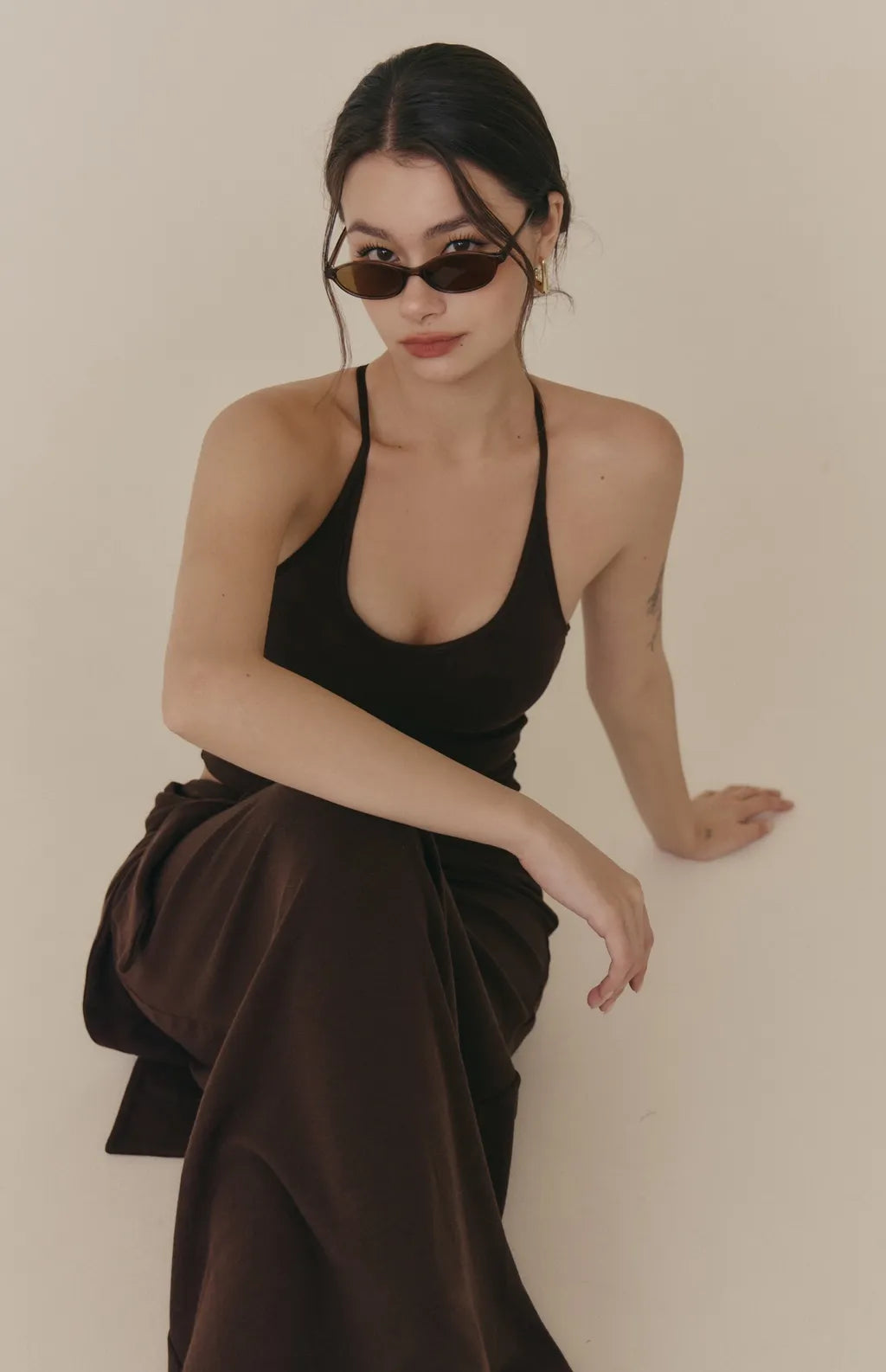 Cozy Wool-Blend U-Neck Racerback Bra Top<br/>羊毛暖絨U領挖背Bra Top