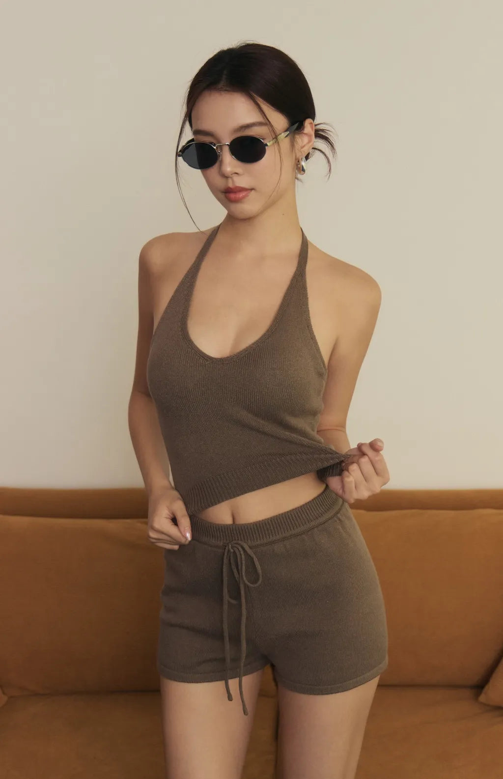 Knit Drawstring Shorts<br/>針織抽繩短褲