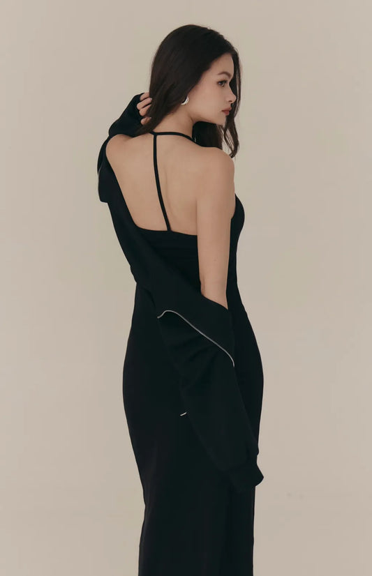 (最後現貨) Tencel Halter Y-Back Maxi Bra Dress<br/>天絲削肩Y字美背Bra Dress