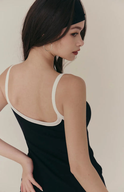 Ribbed U-Neck Bodycon Bra Dress<br/>細肩U領羅紋包臀Bra Dress