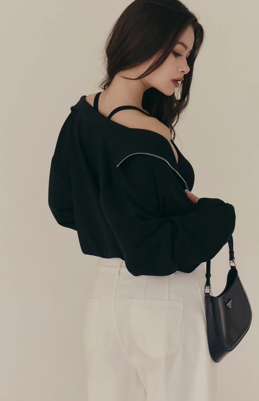 Cloud Stand-Collar Two-Way Zip Jacket<br/>雲感立領雙向拉鍊外套