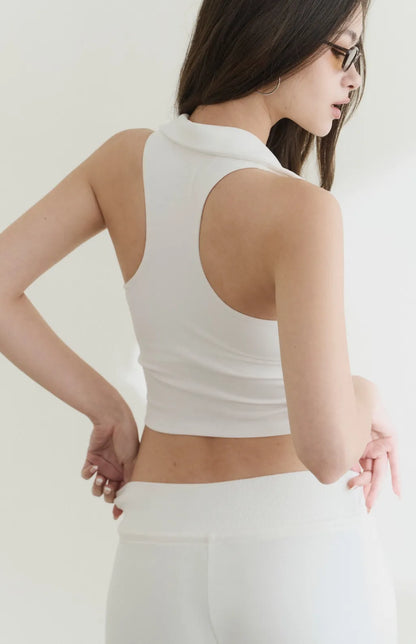 Deep V Collared Bra Top<br/>深V翻領美式Bra Top
