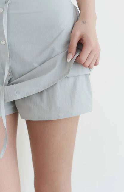 UPF50+ Drawstring A-Line Mini Skort<br/>防曬UPF50+抽繩Ａ字褲裙