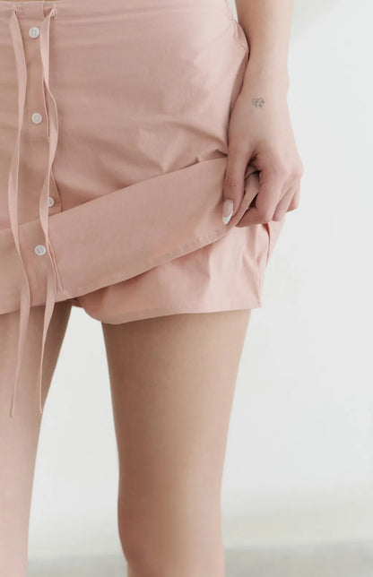 UPF50+ Drawstring A-Line Mini Skort<br/>防曬UPF50+抽繩Ａ字褲裙