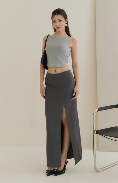 Boat Neck Twist Back Bra Top<br/>柔感船領扭結美背Bra Top