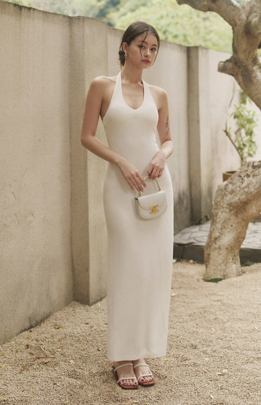 Ruched V-Neck Maxi Bra Dress<br/>V領抓皺美胸Bra Dress