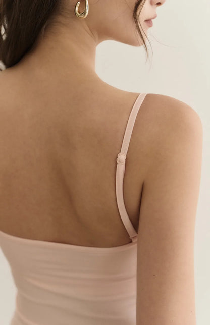 Lace-Trim Spaghetti Strap Bra Top<br/>細肩蕾絲簍空Bra Top