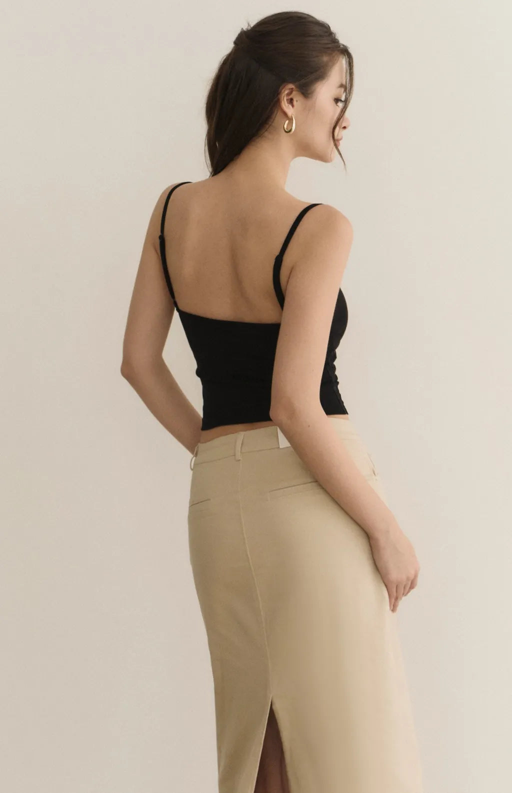 Lace-Trim Spaghetti Strap Bra Top<br/>細肩蕾絲簍空Bra Top