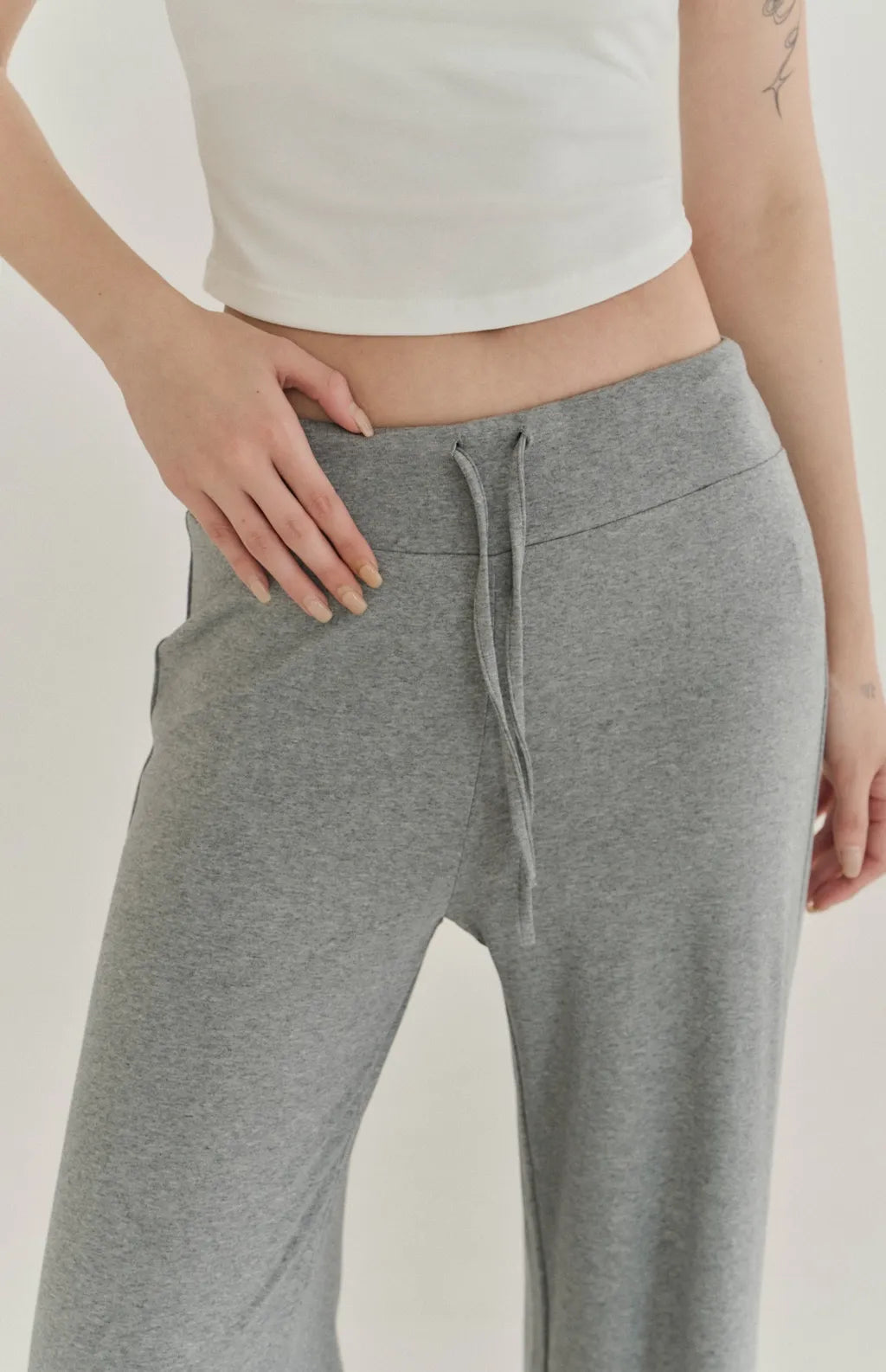 Modal Drawstring Wide-Leg Pants<br/>莫代爾親柔感抽繩寬褲