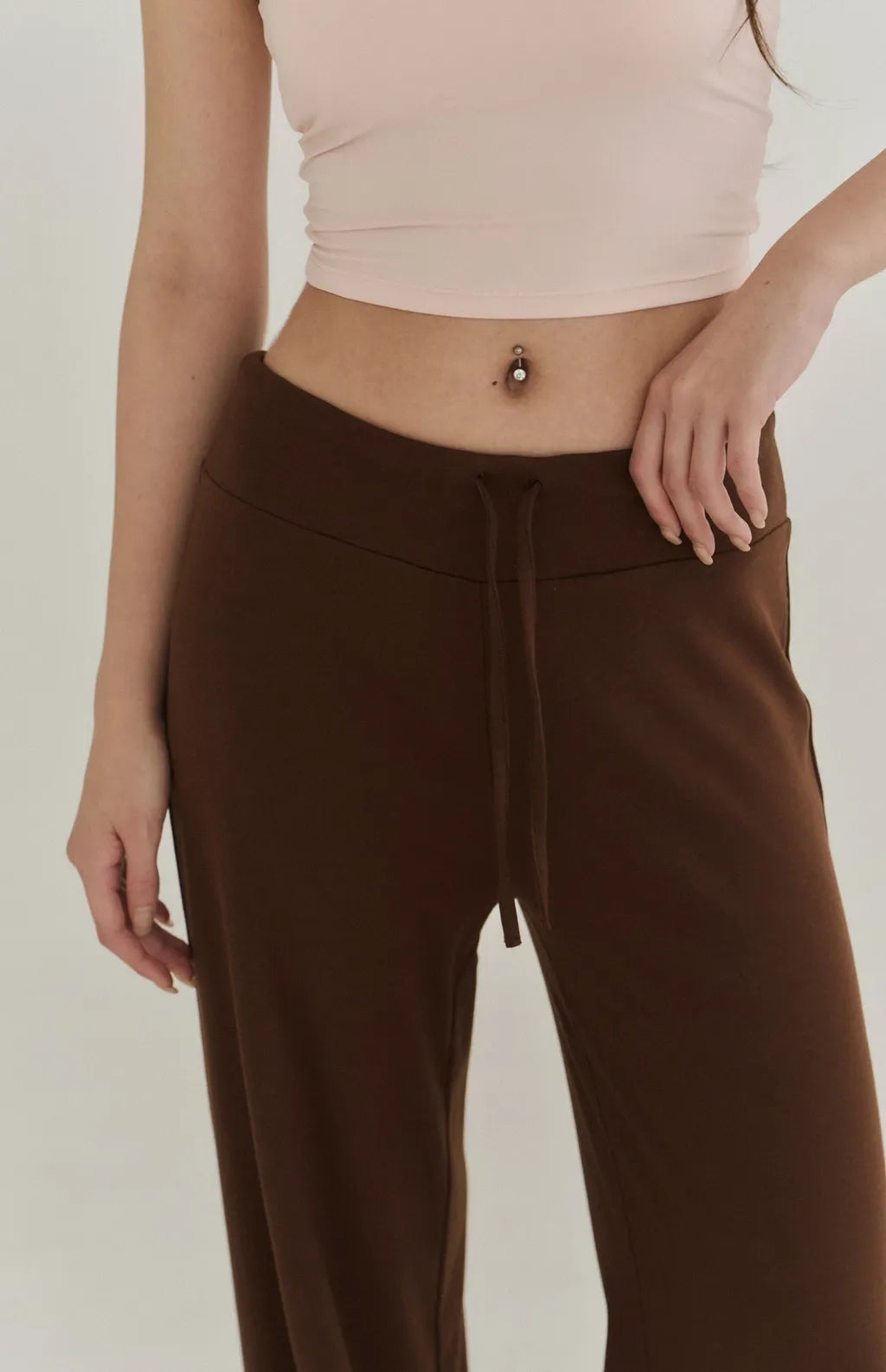 Modal Drawstring Wide-Leg Pants<br/>莫代爾親柔感抽繩寬褲