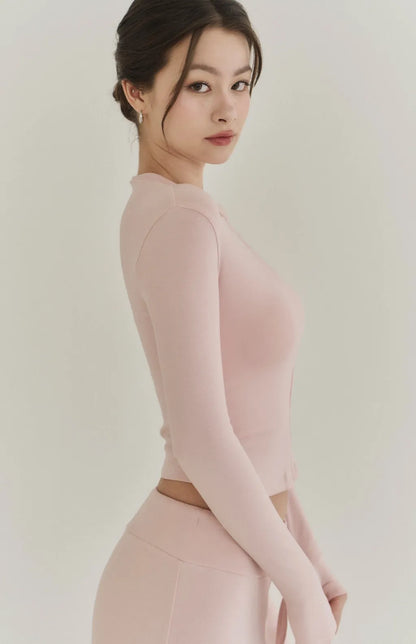 Modal Stand Collar Zip Crop Jacket<br/>莫代爾親柔感立領外套