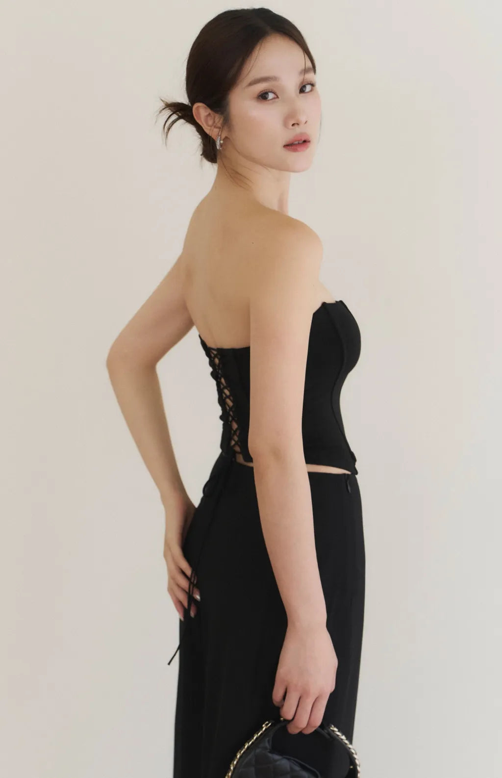 Strapless Boned Corset<br/>法式魚骨束腰平口Bra Top