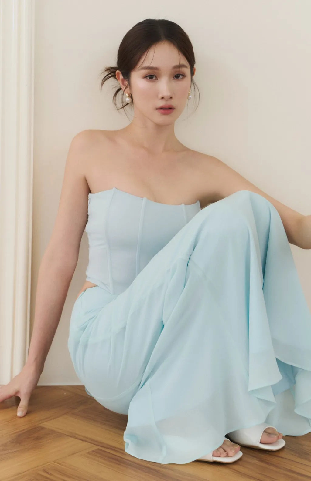 Strapless Boned Corset<br/>法式魚骨束腰平口Bra Top