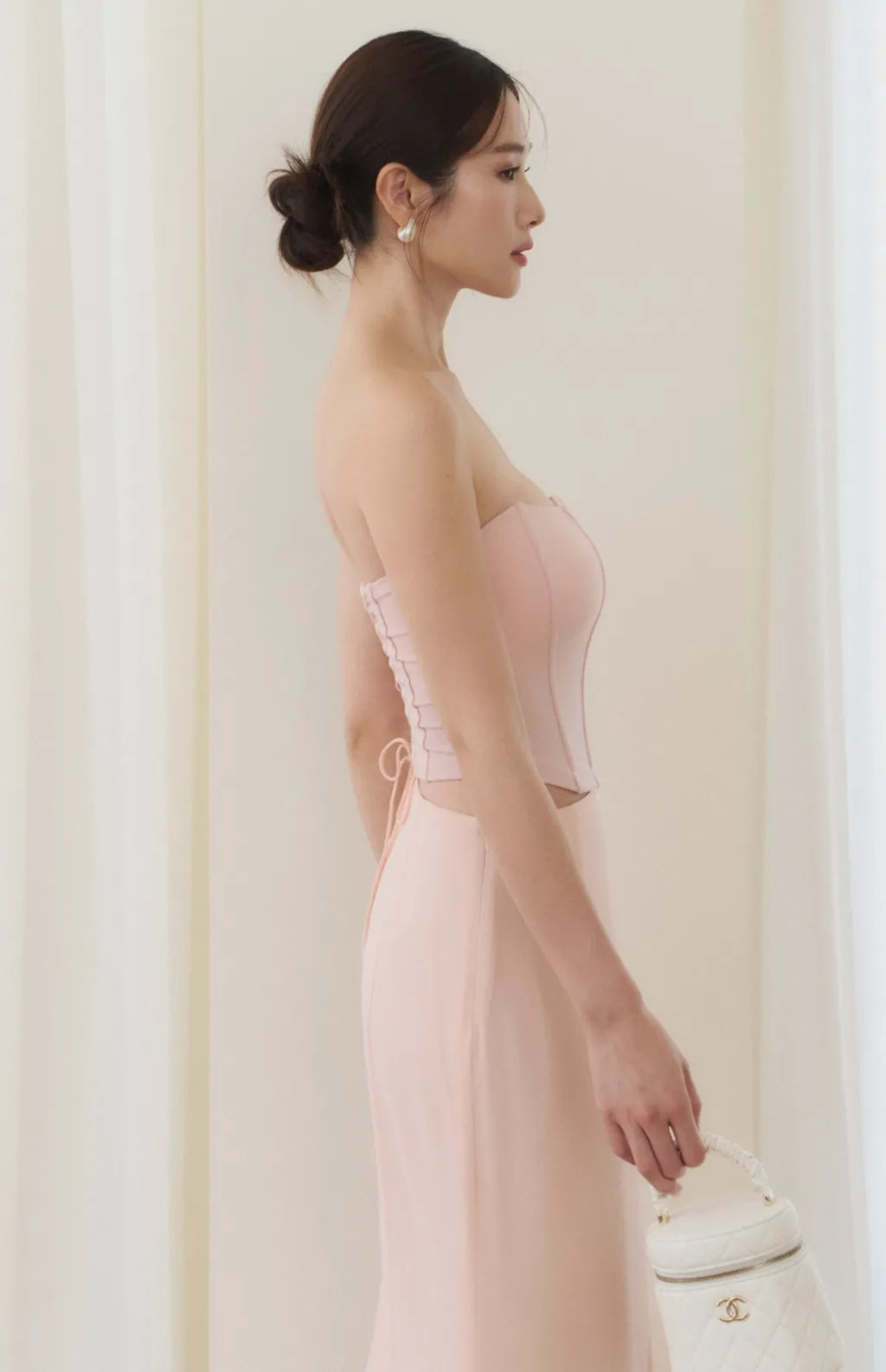 Strapless Boned Corset<br/>法式魚骨束腰平口Bra Top