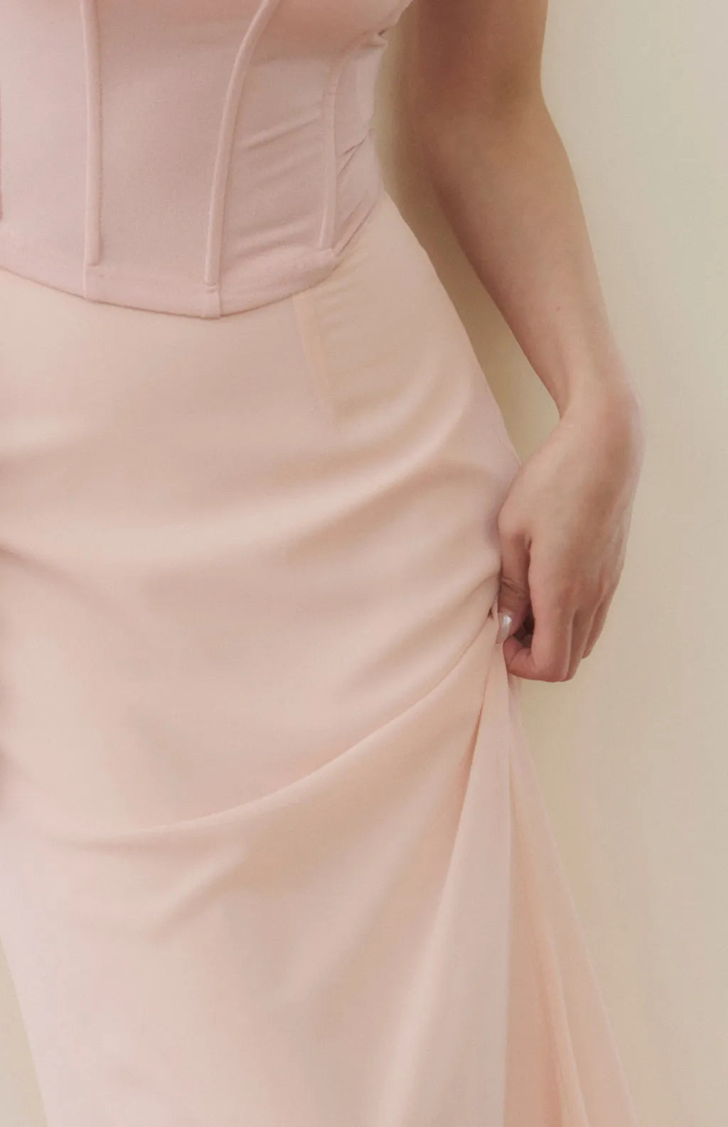 Chiffon Fitted Mermaid Maxi Skirt<br/>雪紡修身魚尾裙