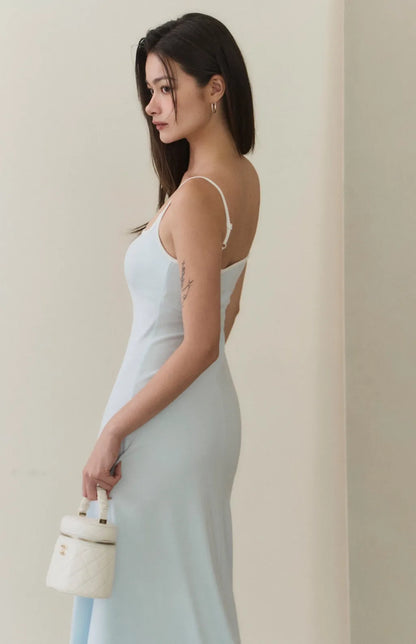 Henley Flared Maxi Bra Dress<br/>美式可開釦傘擺Bra Dress