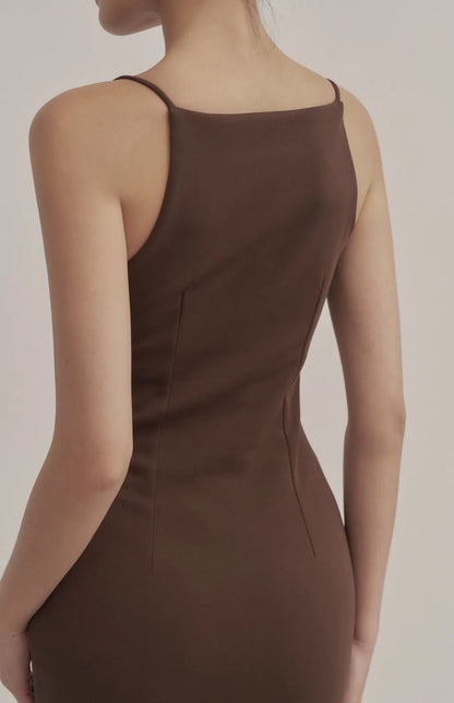 Structured Boat-Neck Bodycon Bra Dress<br/>挺版船型領包臀Bra Dress