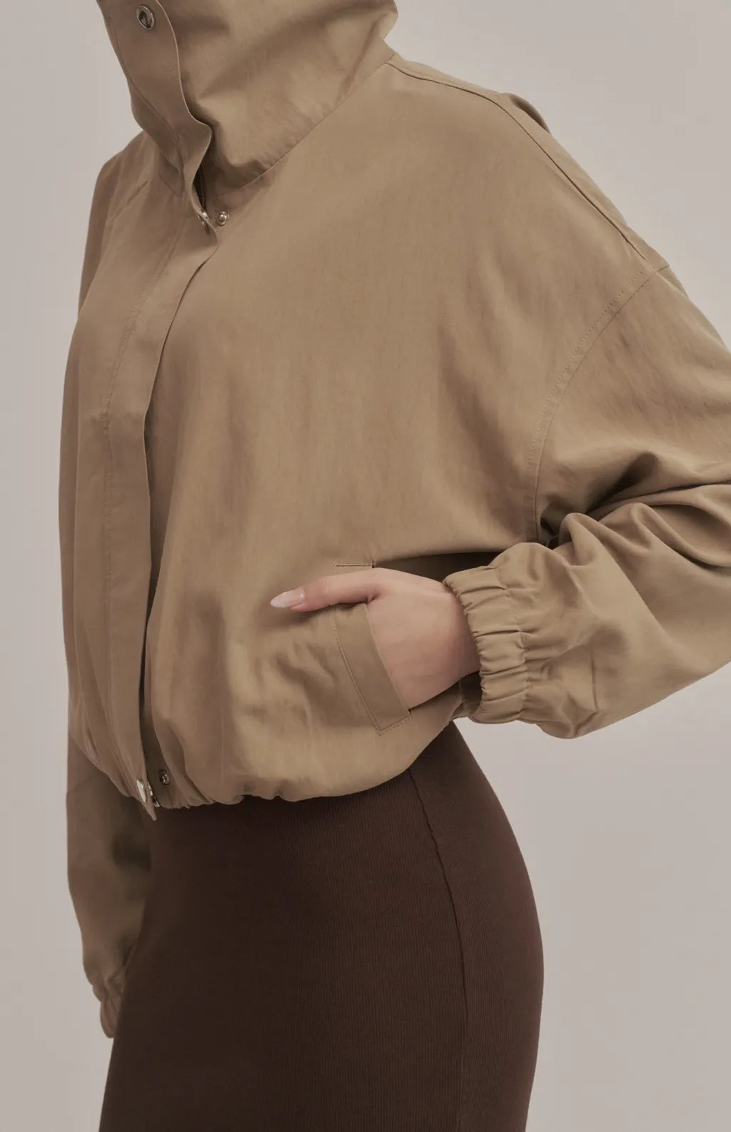 Harrington Funnel-Neck Trench Jacket<br/>哈靈頓立領風衣外套