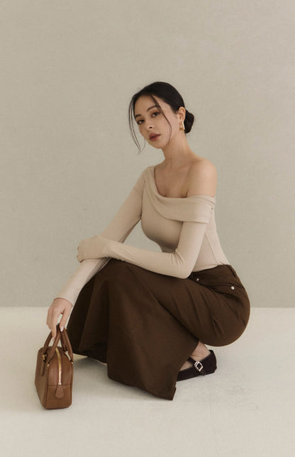 (最後現貨) French Minimal Back-Slit Denim Midi Skirt<br/>法式極簡後開衩牛仔裙 -【XS、L】