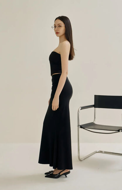 Tencel Mermaid Skirt<br/>天絲抓皺修身魚尾長裙