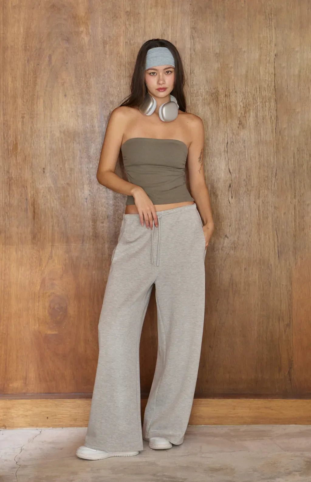 Drawstring Cotton Pant<br/>美式抽繩棉寬褲