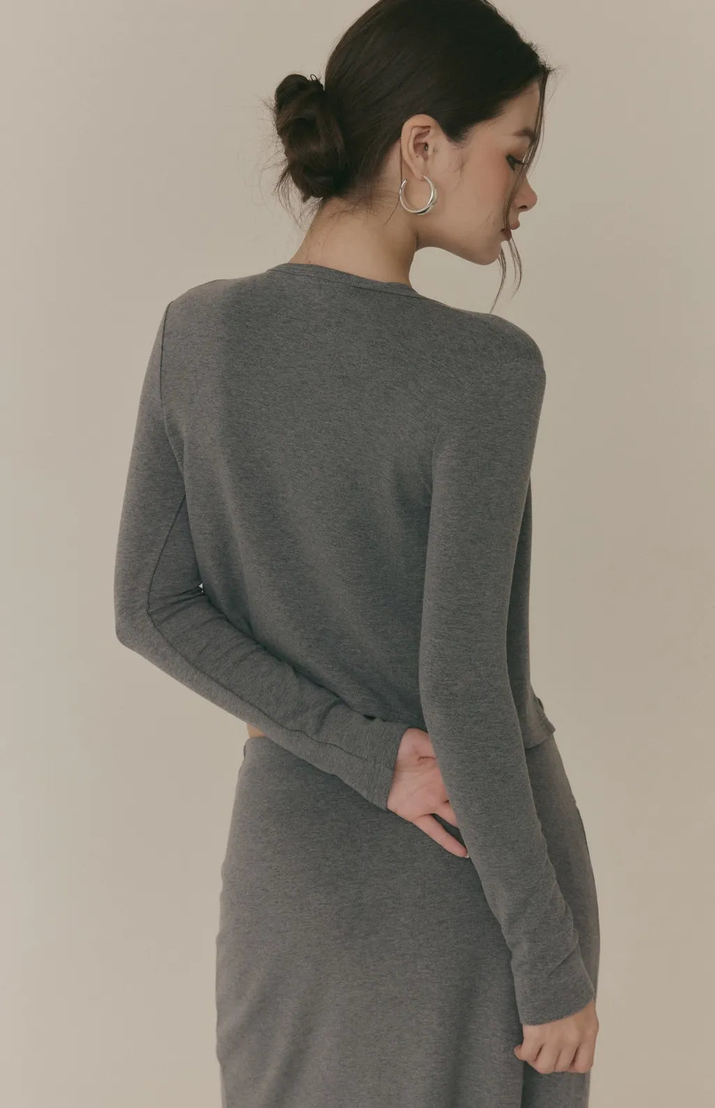 Cozy Wool-Blend Multiway Cardigan<br/>羊毛暖絨多穿排釦外套