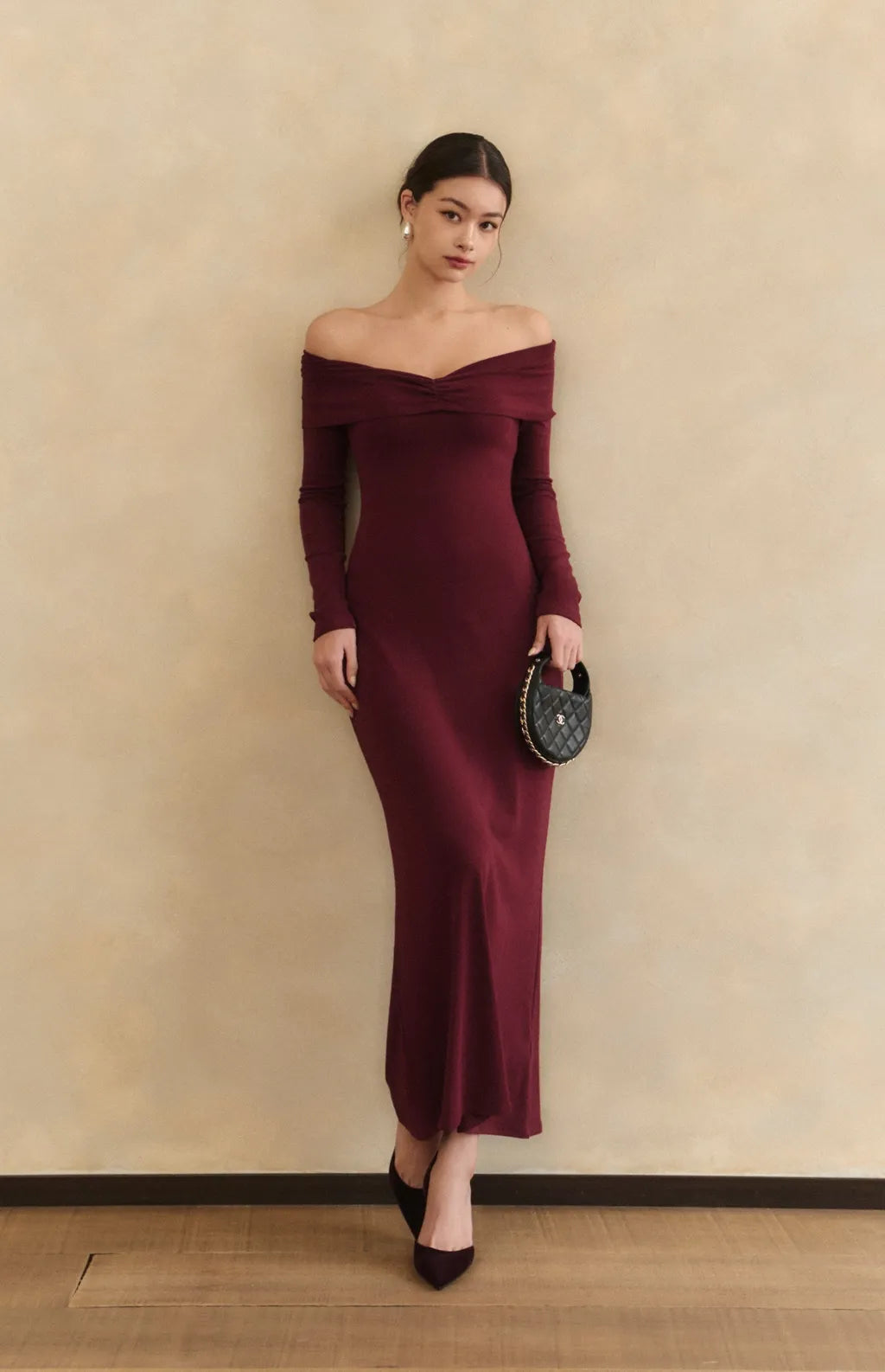 (最後現貨) Off-Shoulder Twist Mermaid Bra Dress<br/>裸肩抓皺魚尾Bra Dress -【XS-M】