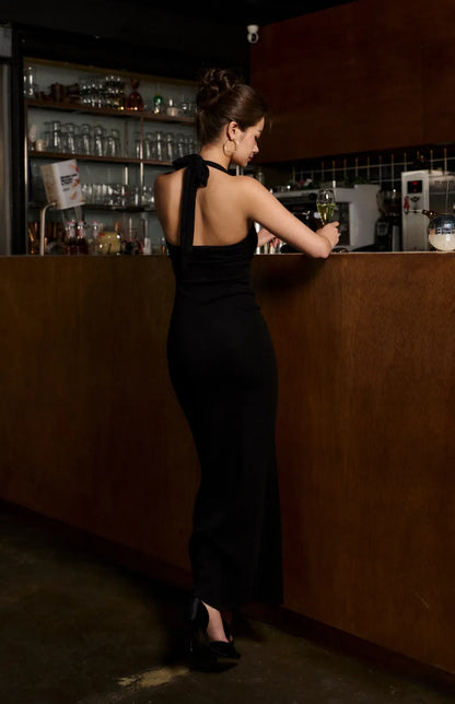 Halter Tie Twist Mermaid Bra Dress<br/>繞脖綁帶抓皺魚尾Bra Dress